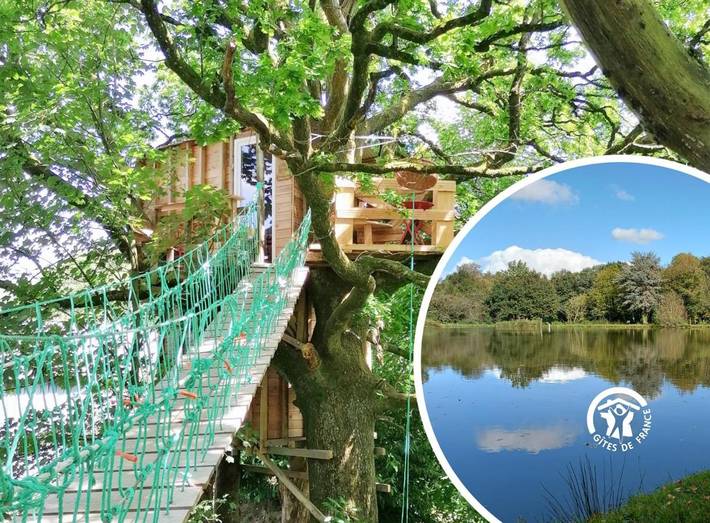 Location de vacances pour 2 personnes, avec Balcon et Terrasse ainsi que Jardin et Piscine à Saint-Thomas-de-Courceriers