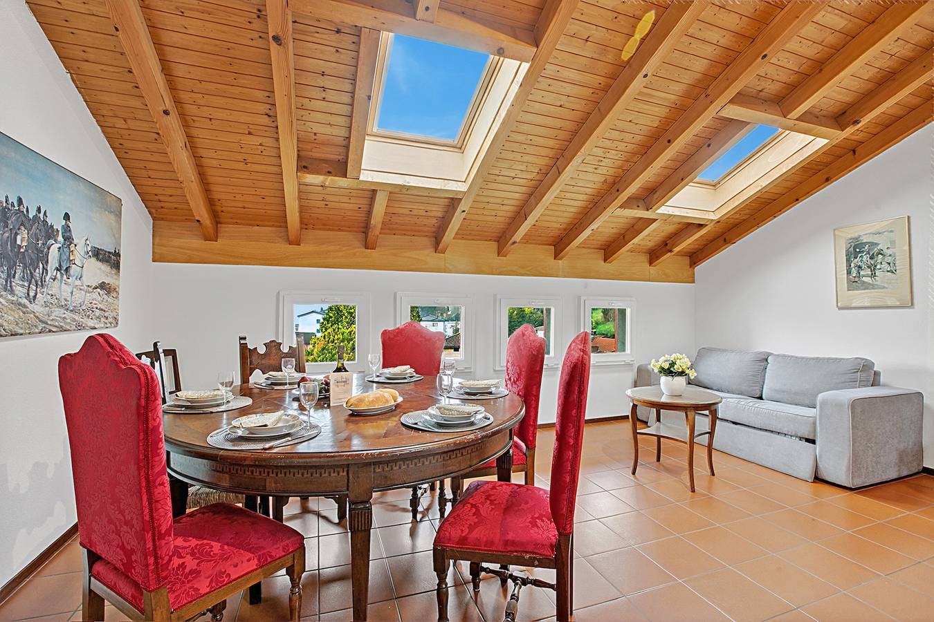 Ganze Wohnung, Attico a Caslano in Caslano, Luganersee