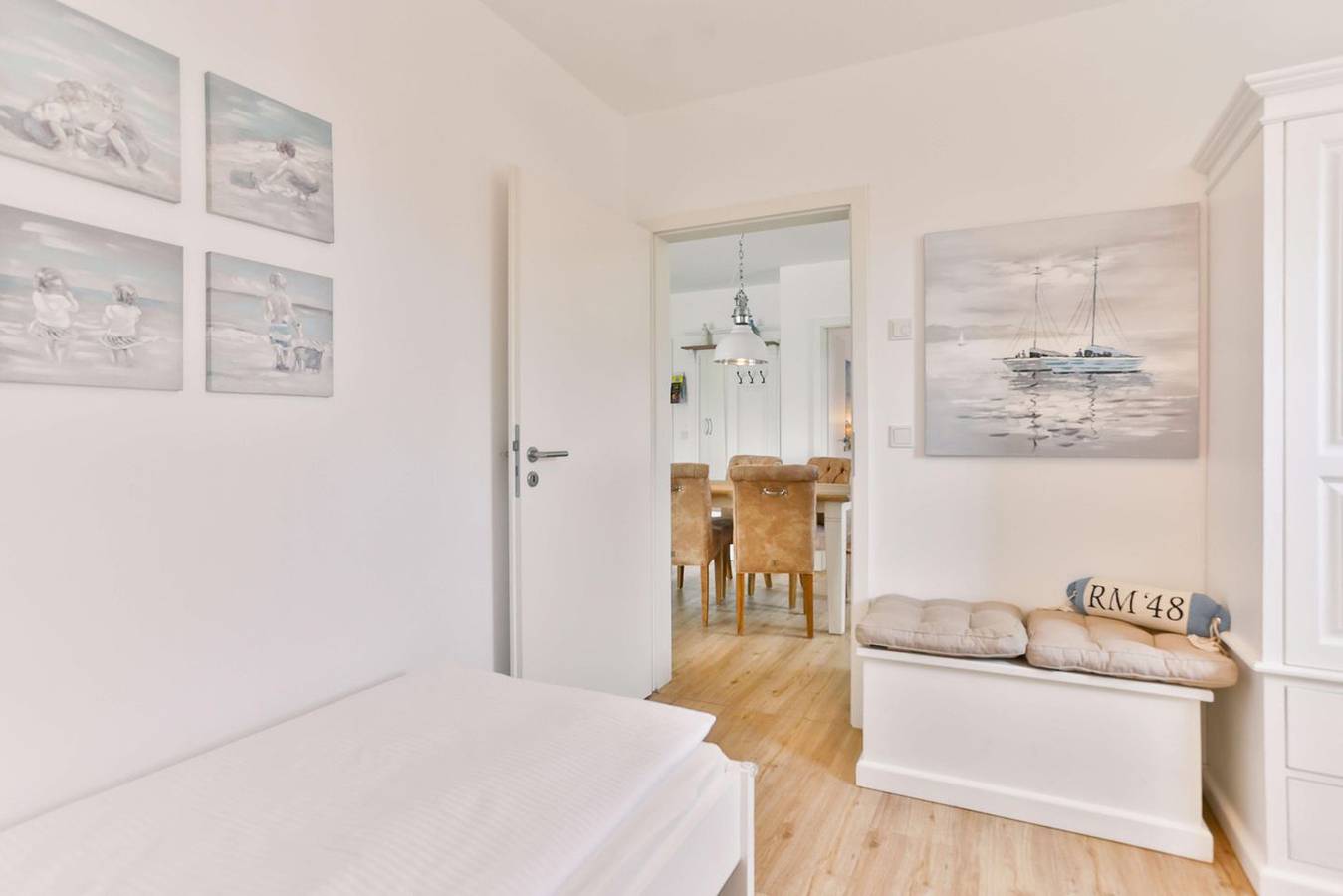 Ganze Wohnung, Harmonie -  Balkon, Grillecke, Sauna, Boddennah, Ostsee 6km entfernt in Born a. Darß, Born am Darß