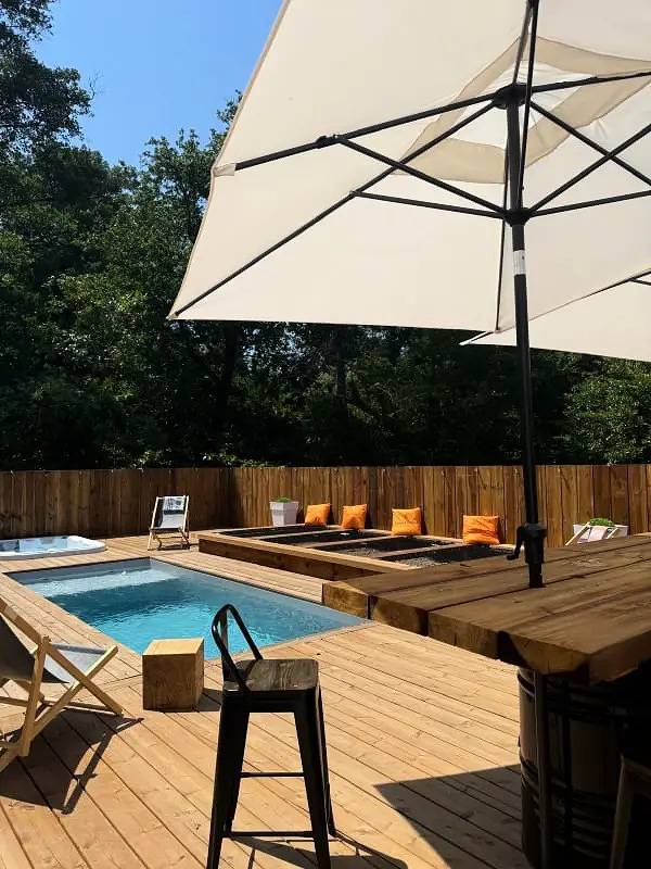 Maison de vacances pour 8 personnes, avec Terrasse ainsi que Jacuzzi et Piscine à Martillac