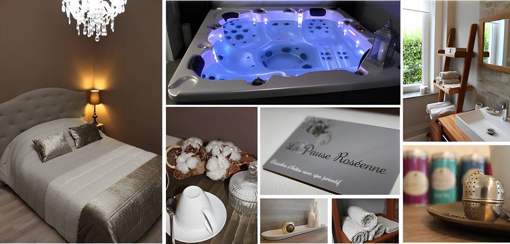Chambre d’hôte pour 2 personnes, avec jardin et jacuzzi