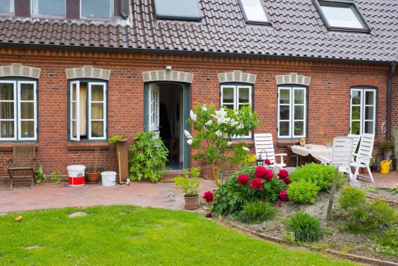 Ganze Wohnung, Ferienwohnung 'Theodor Storm' mit Privatterrasse, Gemeinschaftsgarten und Wi-Fi in Rodenäs, Nordfriesland