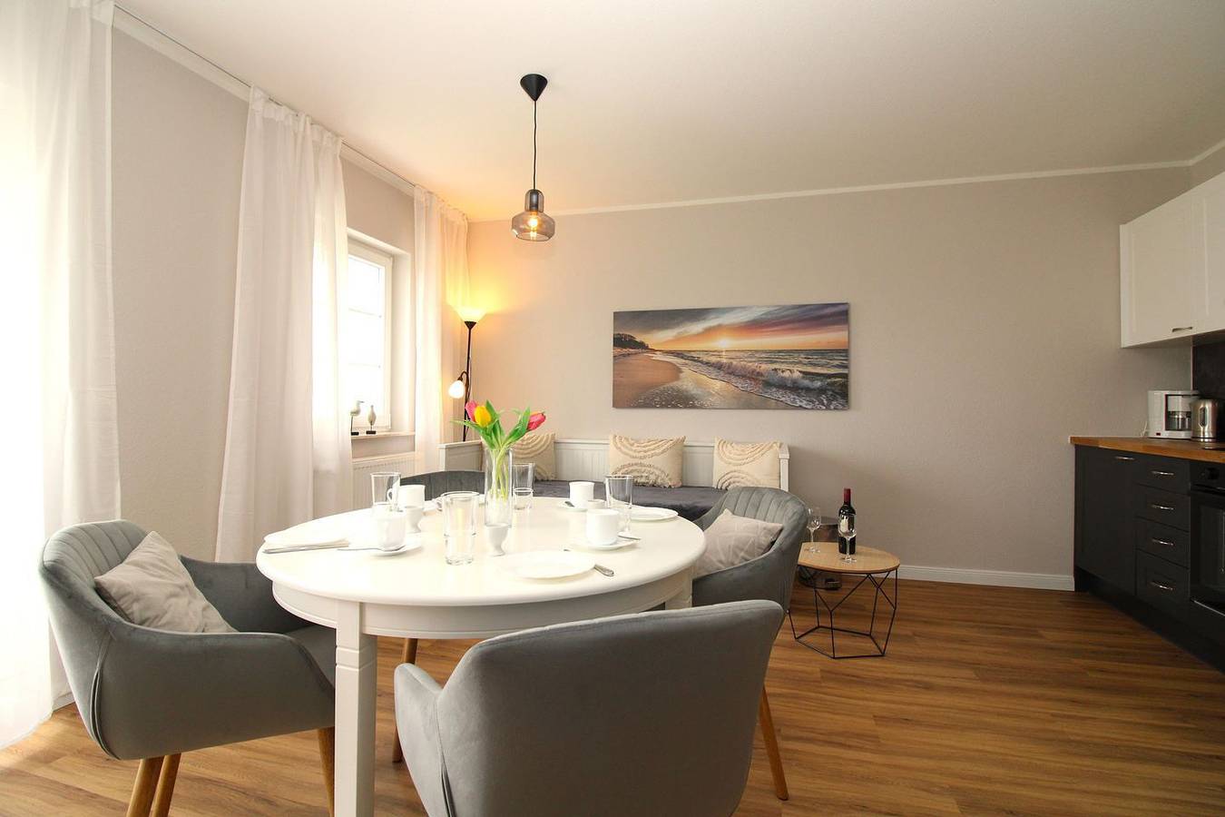 Ganze Wohnung, Res. Wischuer We 26: freundliche und helle 2-Zimmer-Fewo mit Balkon in Wischuer, Biendorf