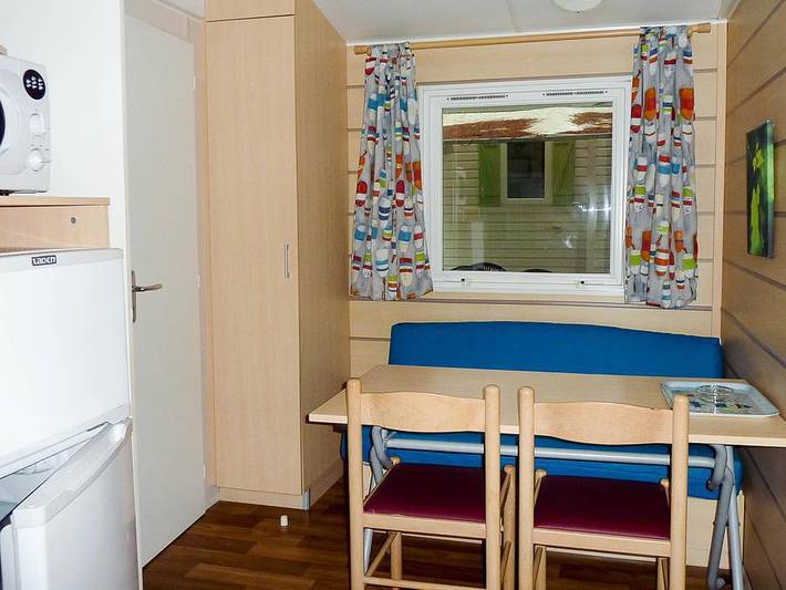 Camping De La Vallée - Mobilheim 4 personen - Mobilheim Supervenus 25m² Klimatisiert + überdachte Terrasse 10m². in Saint-Jean-Pla-de-Corts, Mittelmeerküste (Frankreich)