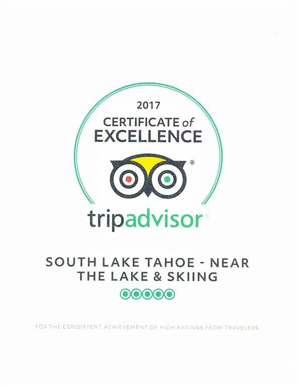 In der Nähe des Sees und Skifahren in Al Tahoe, South Lake Tahoe