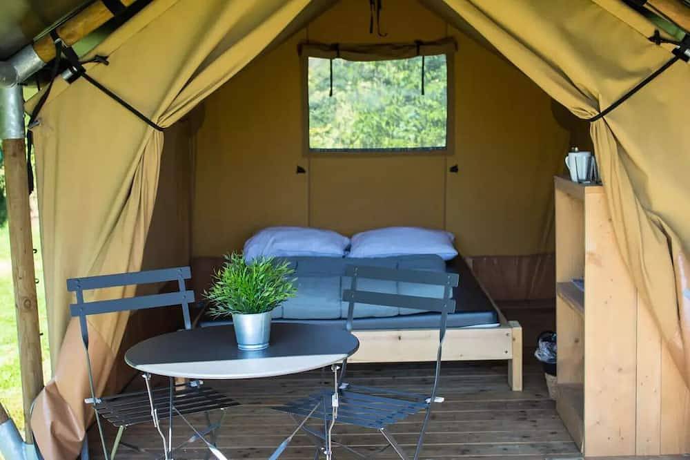 Boomgaard Campground (Vodatent) in Maaseik, Limburg (Belgien)