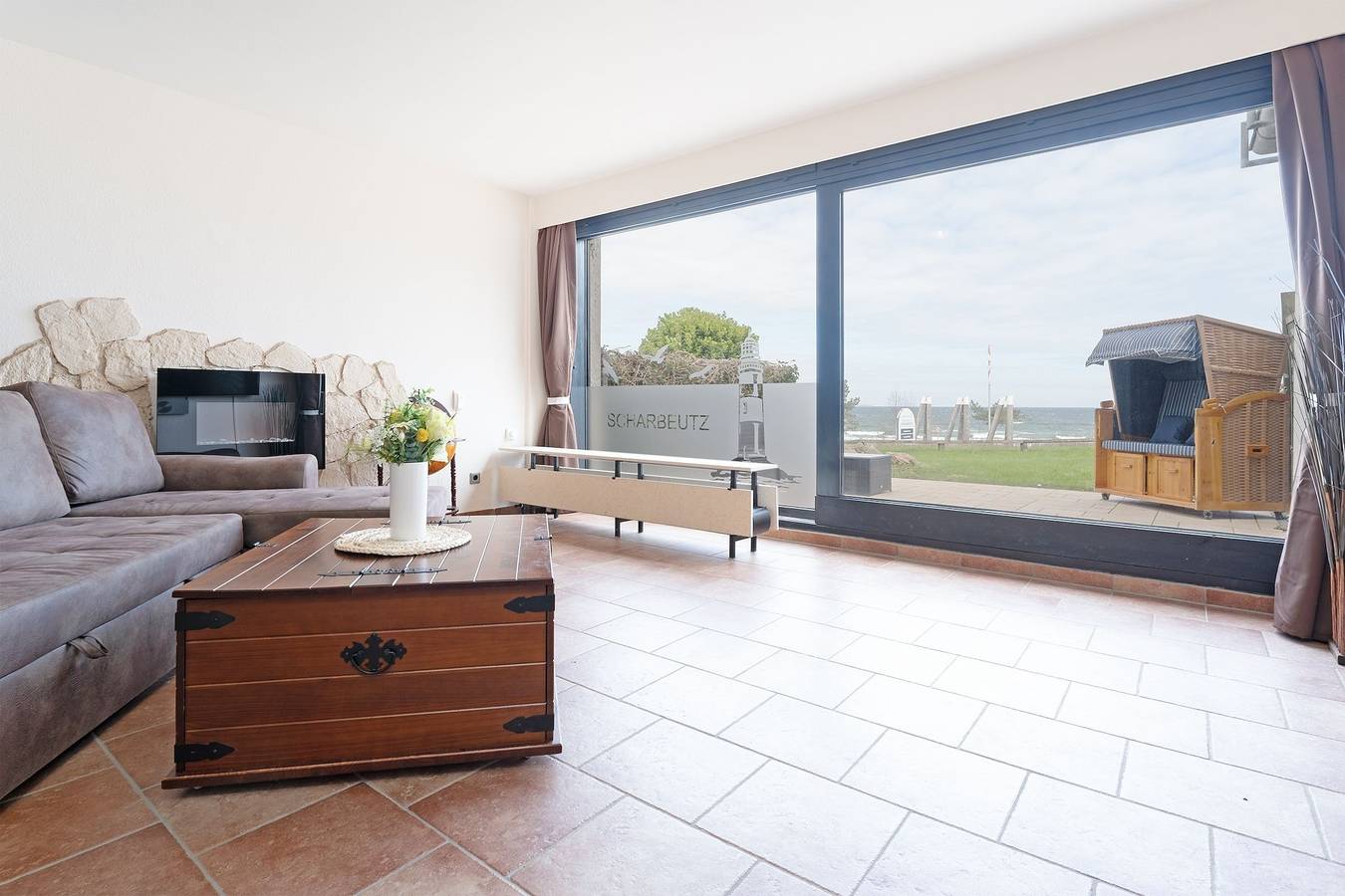 Ganze Ferienwohnung, Meerblick Lounge in Themenstrände Scharbeutz, Ostholstein