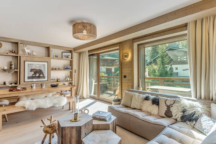 Chalet pour 6 personnes, avec Balcon ainsi que Piscine et Sauna à Megève