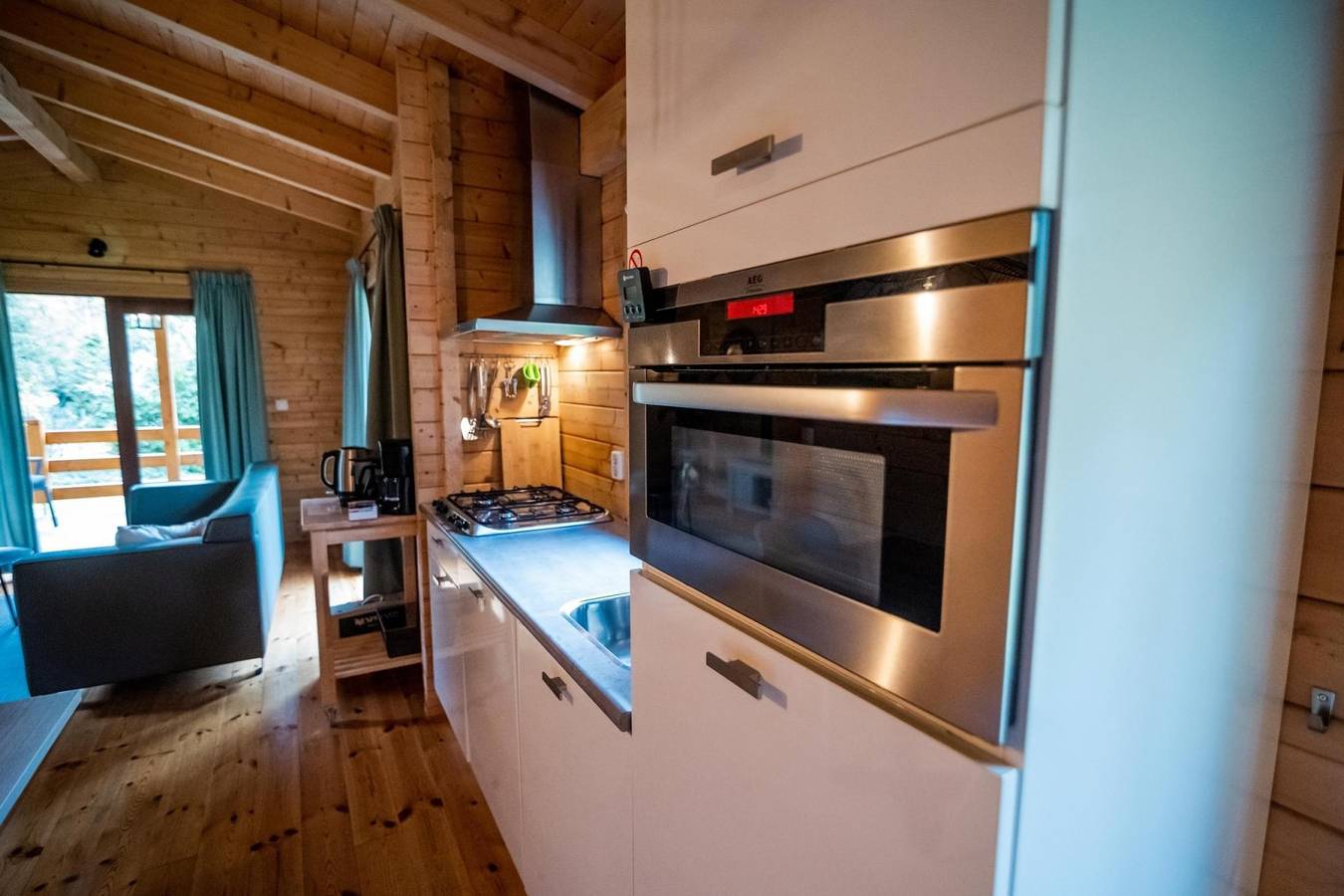 Sfeervol chalet voor 2 personen met sauna op vakantiepark in Markelo in Markelo, Twente