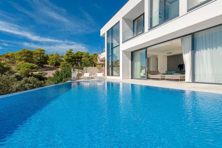 Villa mit pool für 8 Personen, mit Balkon und Sauna auf Hvar - 4