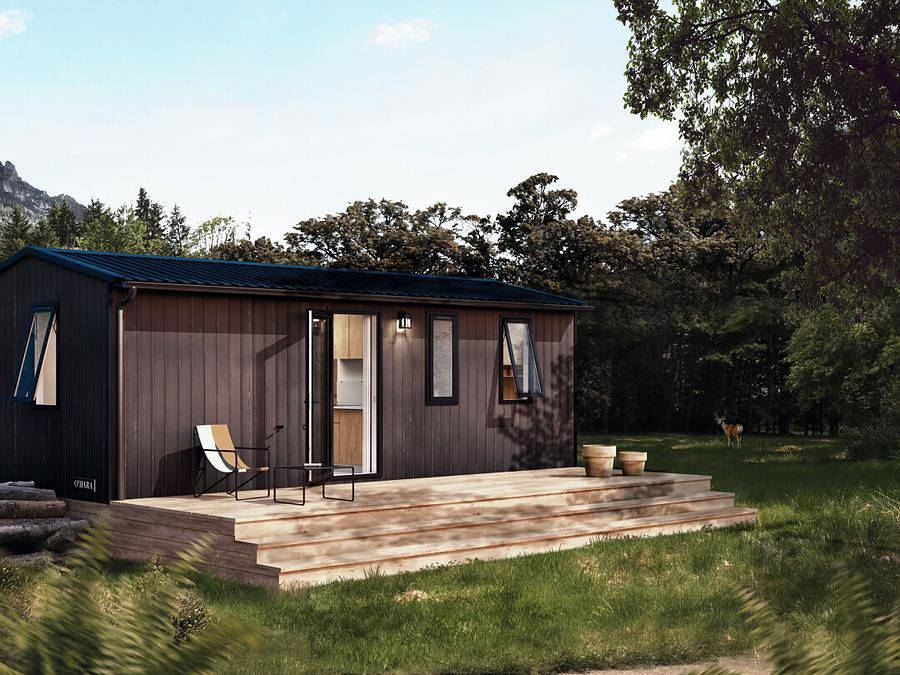 Camping Sites et Paysages - Pyrénévasion  - Mobilhome 5 personas - Mobil-home Iris 2 dormitorios Aire acondicionado Tv Bt Terraza semicubierta in Sazos, Parque nacional de los Pirineos