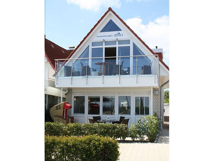 Ferienwohnung für 3 Personen, mit Ausblick und Balkon in Haffkrug