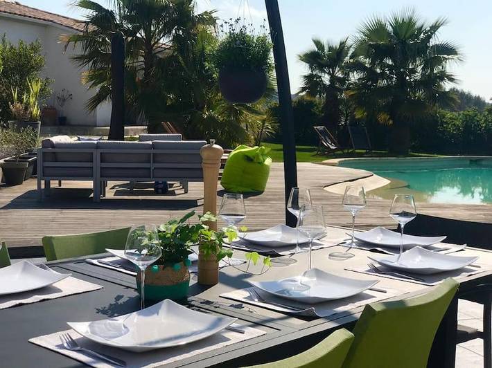 Appartement de vacances pour 4 personnes, avec vue et jardin ainsi que piscine et terrasse - 1