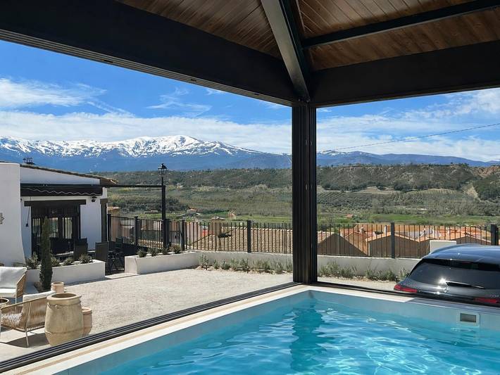 Casa de huéspedes para 6 personas, con jardín y terraza en Comarca de Guadix