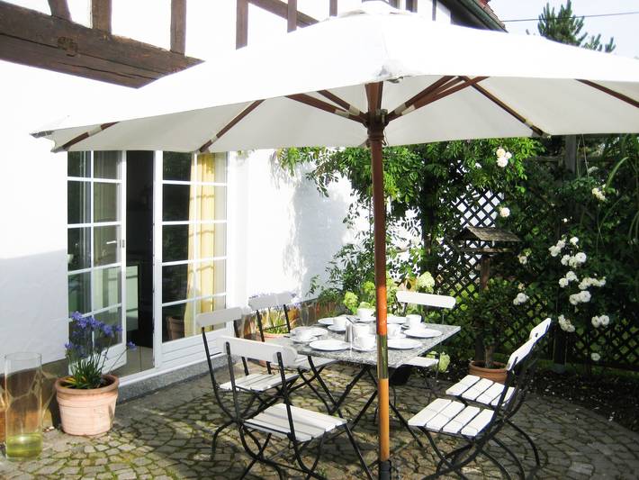 Ganze Ferienwohnung, Landpension Bocka - Doppelzimmer mit Terrasse, Dusche und Wc in Windischleuba, Ostthüringen