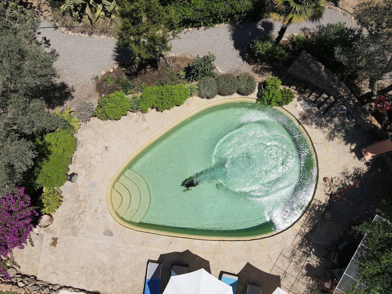 Charmante Villa Can Vicent Masia mit Pool, Bergblick, Wlan, Terrasse und Garten in Sant Agustí des Vedrà, Sant Josep de sa Talaia