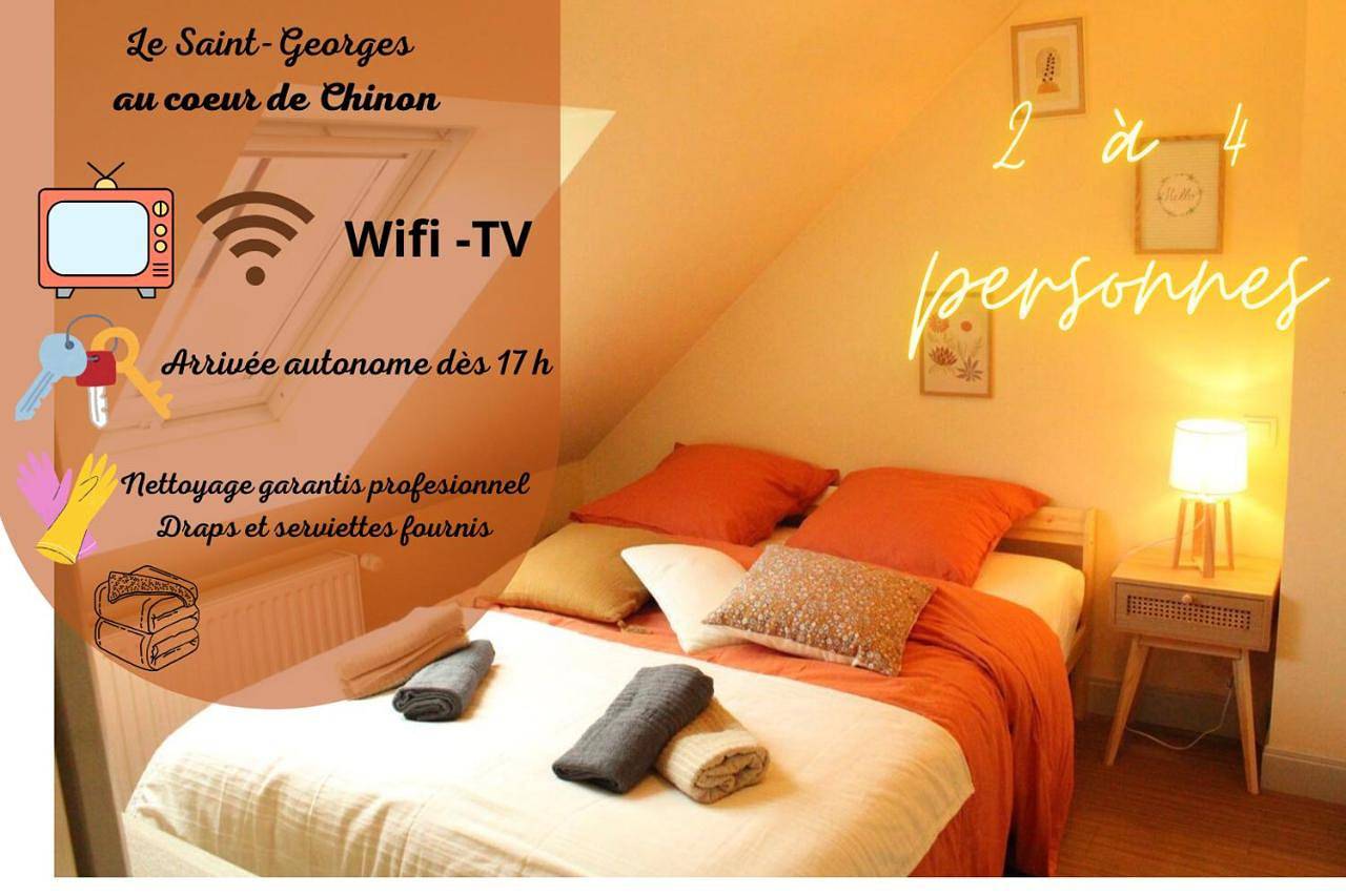 Appartement entier, One-Bedroom Apartment in Chinon, Vallée de la Loire