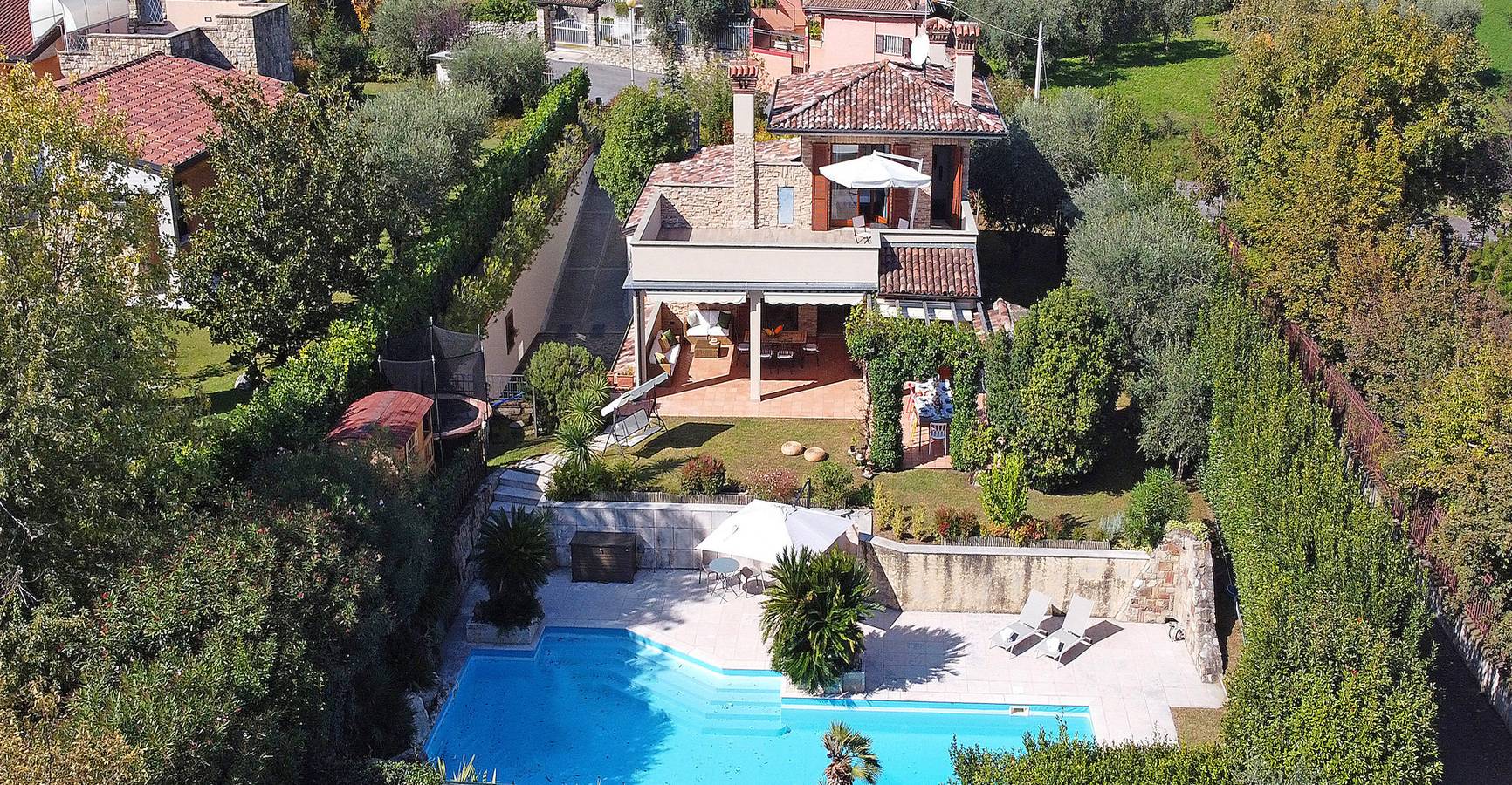 Villa Riai in Moniga del Garda, Gardasee-Berge