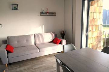 Gîte pour 4 personnes, avec jardin à Camiers