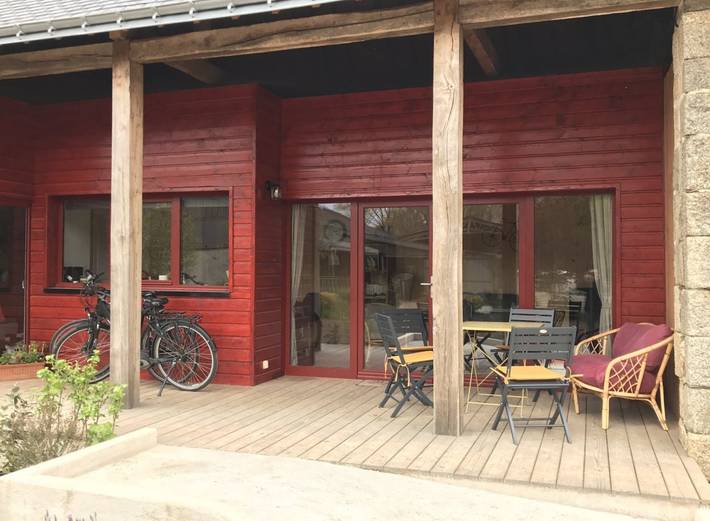 Gîte pour 3 personnes, avec jardin et terrasse