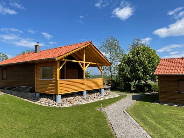 Ferienhaus für 6 Personen, mit Terrasse und Ausblick sowie Sauna in Niepars