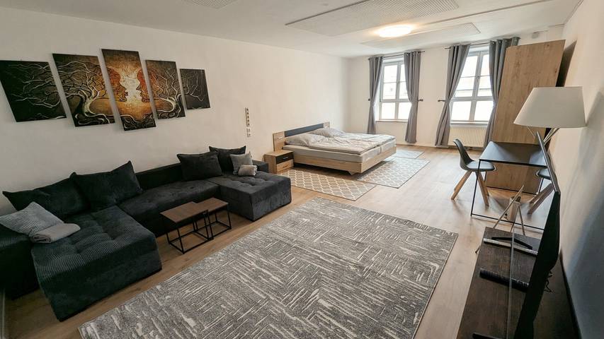 Ferienwohnung für 8 Personen, mit Terrasse und Ausblick in Laufen