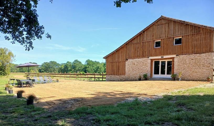 La grange Landaise in Laglorieuse, Landes