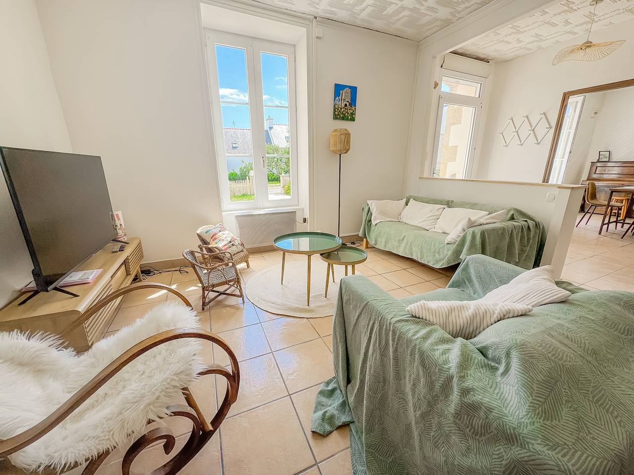 Renoviertes Familienhaus, 50 m vom Meer – 4 Schlafzimmer, Garten, Strände zu Fuß erreichbar! in Saint-Guénolé, Penmarc'h