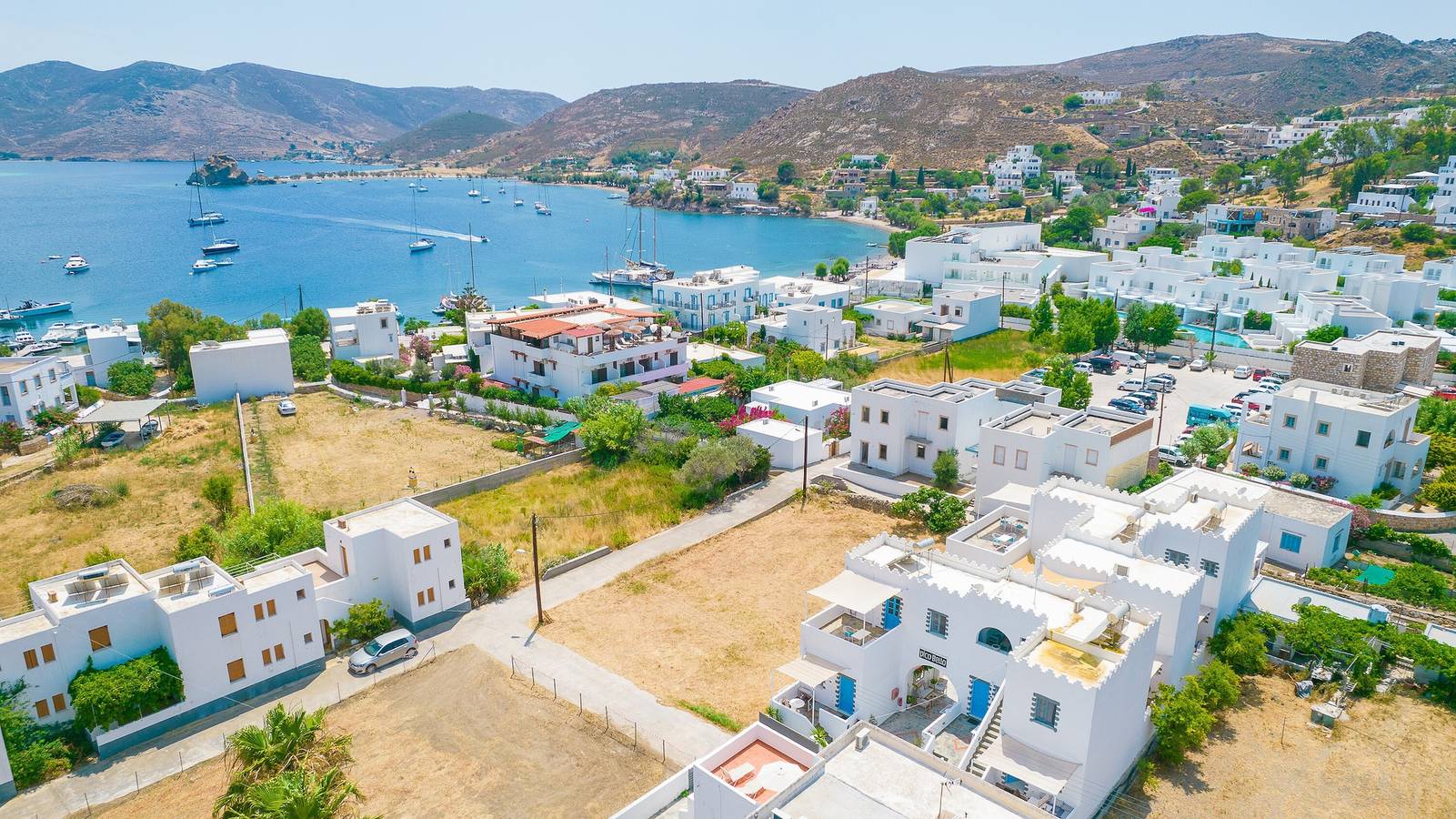 Maison de vacances 'Pico Bello Patmos 24' avec vue sur les montagnes, Wi-Fi et climatisation in Dodécanèse