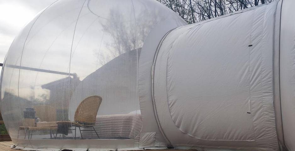 Tente pour 4 personnes, avec jardin et jacuzzi dans l' Isère - 2