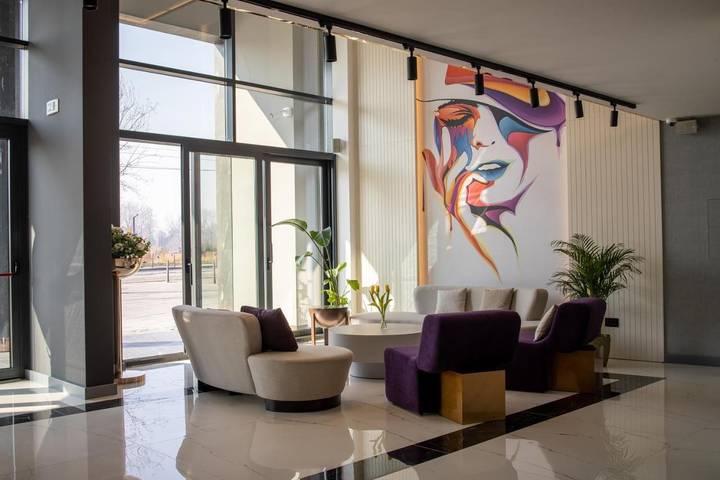 Hotel für 2 Personen, mit Balkon und Terrasse sowie Garten und Ausblick in Belgrad - 4