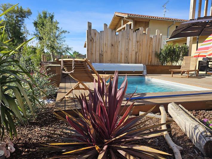 Gîte pour 6 personnes, avec piscine ainsi que balcon et jardin à Moliets-et-Maa - 3