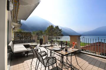 Ferienwohnung für 4 Personen, mit Terrasse und Seeblick, kinderfreundlich in Gemeinde Porlezza