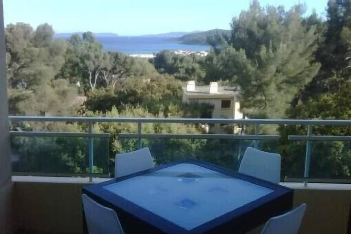 Gîte pour 4 personnes, avec Balcon ainsi que Terrasse et Piscine dans Office De Tourisme De Bormes Les Mimosas - Le Port