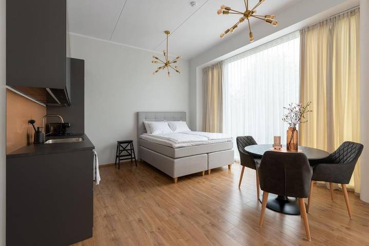 Appartement de vacances pour 3 personnes, avec jardin