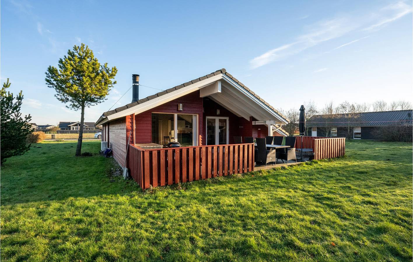 Ferienhaus für 8 Personen mit Terrasse in Skaven Strand, Ringkøbing Fjord