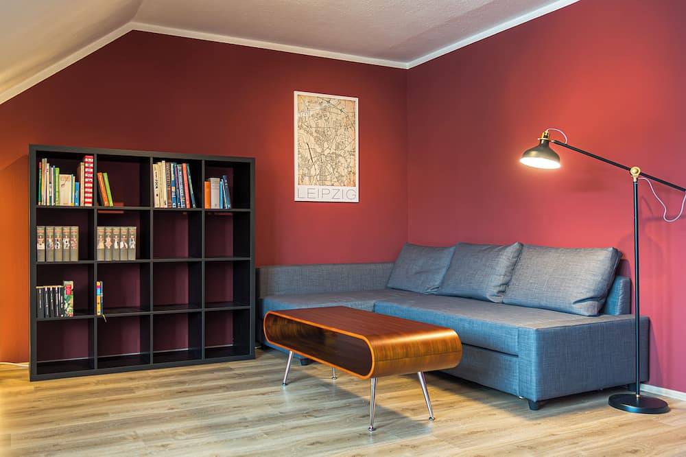 Ganze Wohnung, Gemütliche Dach-Wohnung – zentrale Lage & Netflix & Parkplatz in Leipzig, Leipzig und Umgebung