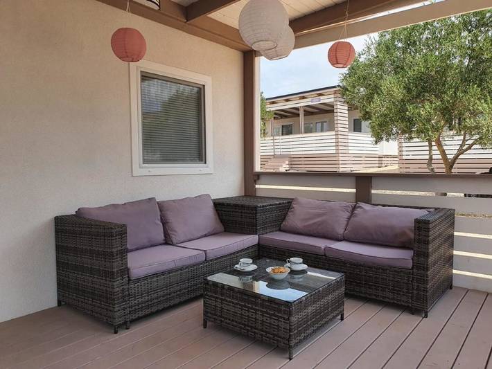 Camping für 4 Personen, mit Terrasse und Garten sowie Ausblick in Drage (Pakoštane) - 2