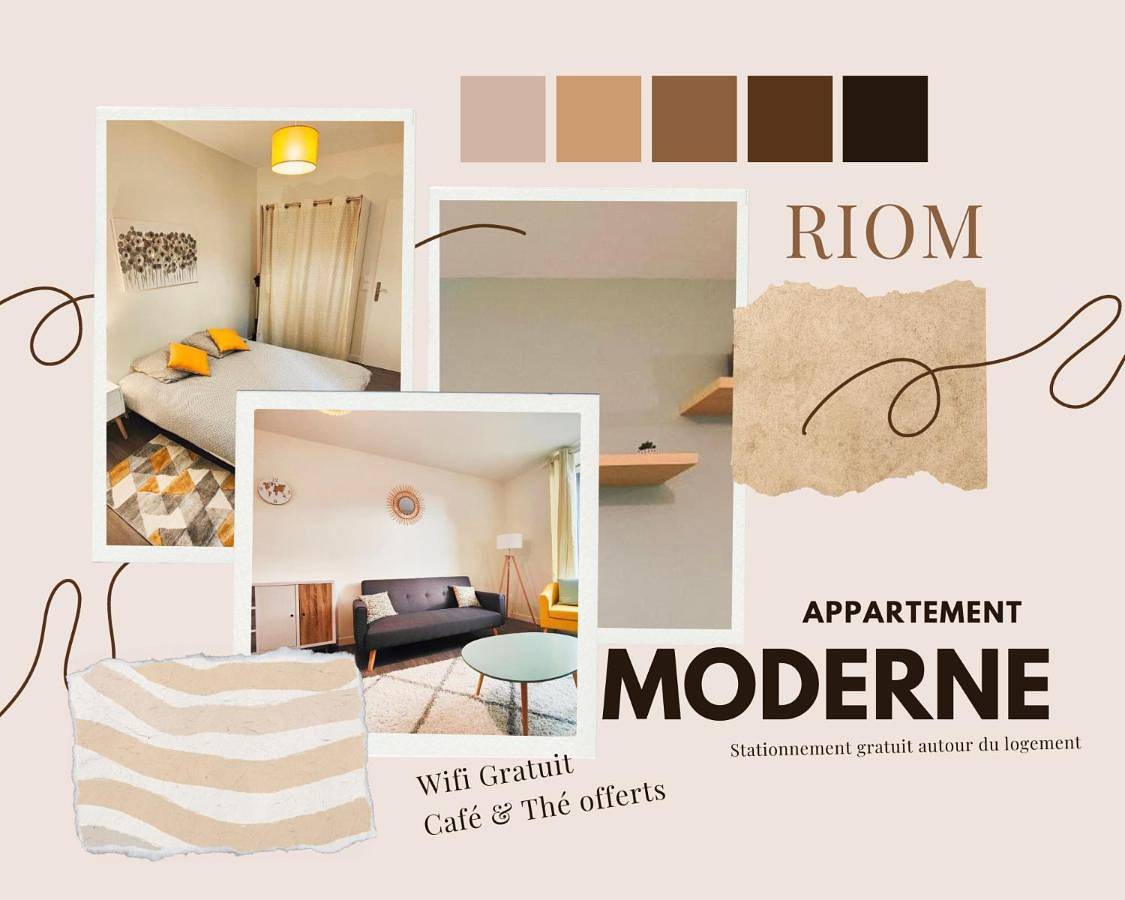 Appartement entier, One-Bedroom Apartment in Riom, Parc naturel régional des Volcans d'Auvergne