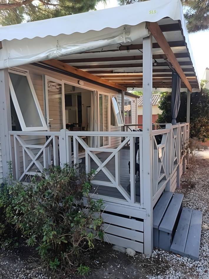 Casa rodante para 6 personas, con Jardín y Piscina para niños en Languedoc-Rosellón