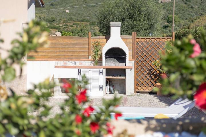Ferienwohnung für 4 Personen, mit Garten und Terrasse sowie Ausblick in Lacona