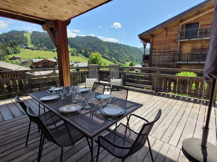 Chalet pour 6 personnes, avec balcon à Les Gets