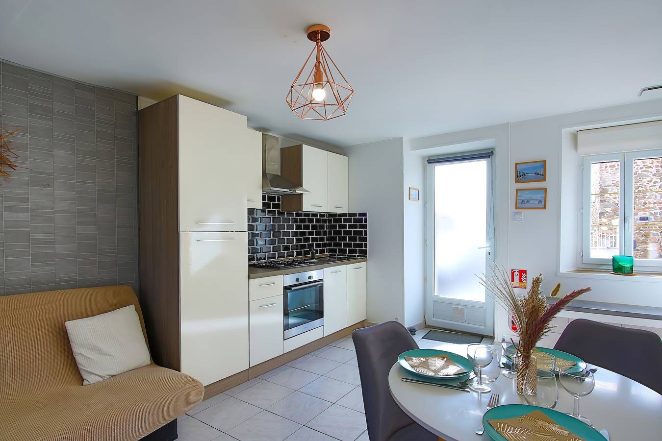 Ferienhaus „Escapade Pirouaise - L'Oyat“ mit Terrasse, Garten und Wlan in Pirou, Coutances und Umgebung