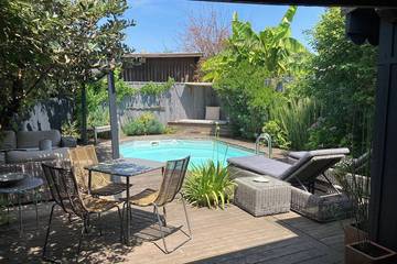 Location de vacances pour 6 personnes, avec terrasse à Tresses