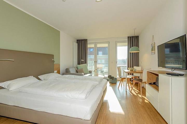 Ferienwohnung für 3 Personen, mit Sauna und Balkon, mit Haustier auf Langeoog