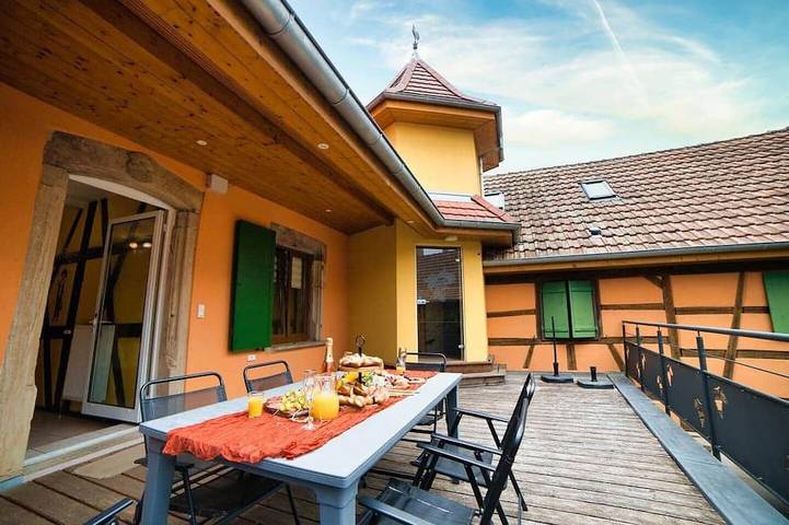 Appartement de vacances pour 12 personnes, avec Balcon