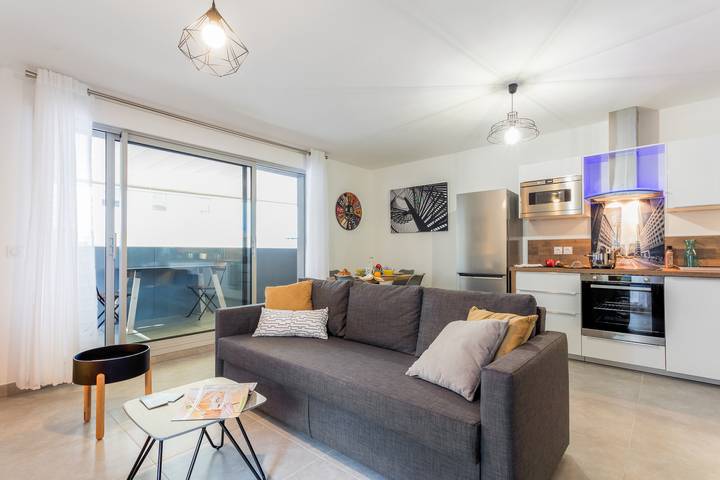 Vakantieappartement voor 4 personen, met balkon in Montpellier