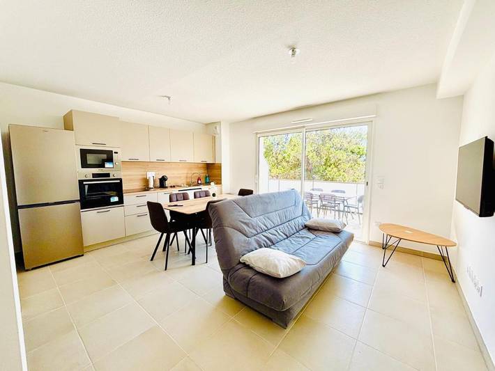 Appartement de vacances pour 6 personnes, avec Balcon ainsi que Terrasse et Vue