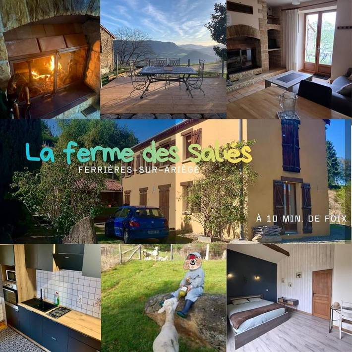 Gîte pour 2 personnes, avec Terrasse et Vue à Ferrières-sur-Ariège
