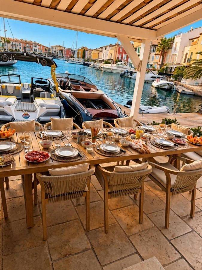 Villa pour 12 personnes, avec Balcon et Terrasse ainsi que Jardin et Piscine dans Port Grimaud